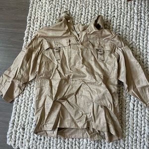 Hooded silk Kenzo top - great condition but needs a steam